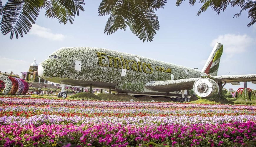 Airbus A380 dubai miracle Garden