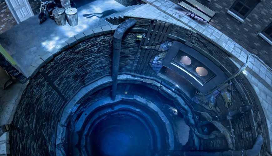 Deep dive underwater view