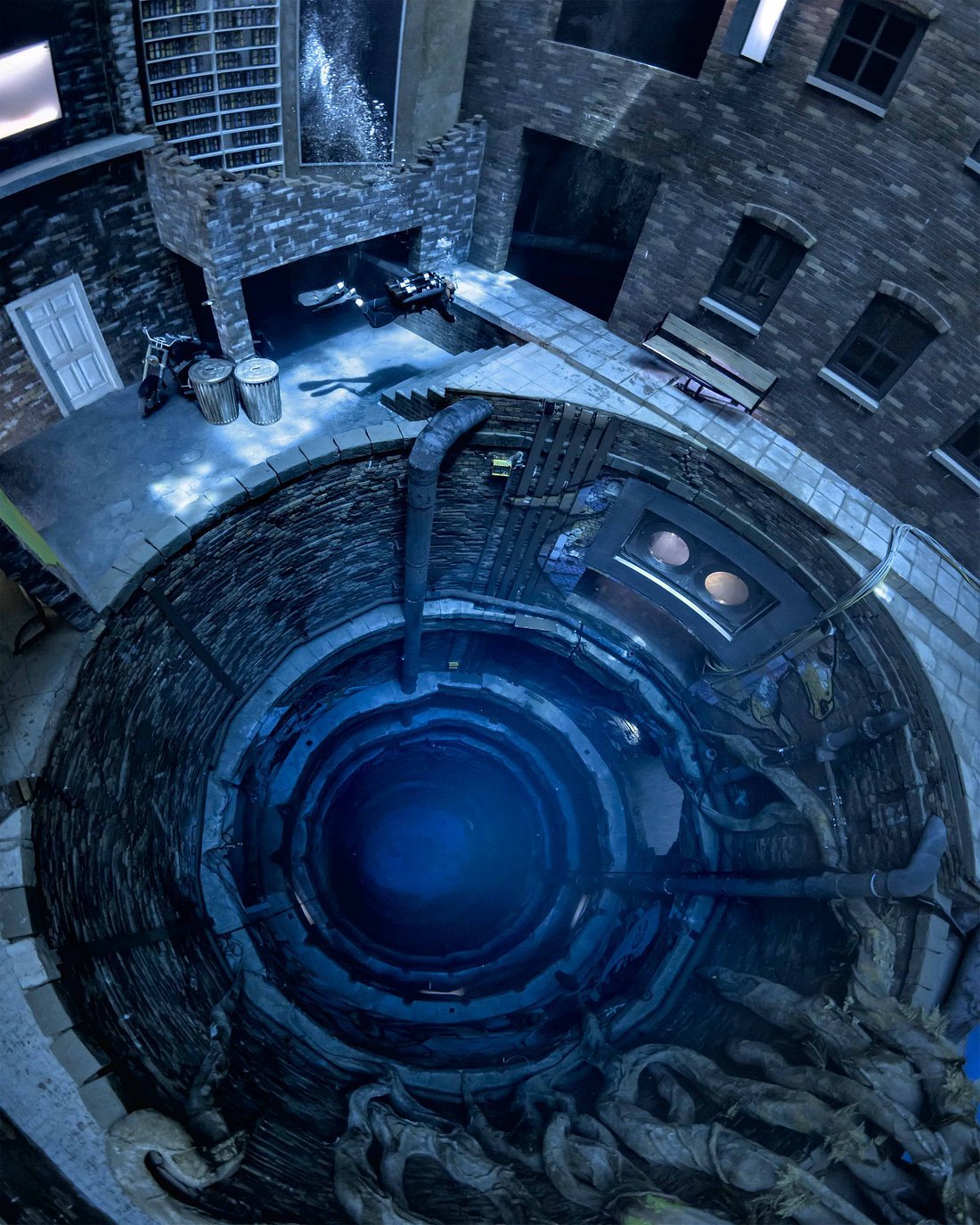 Deep dive underwater view